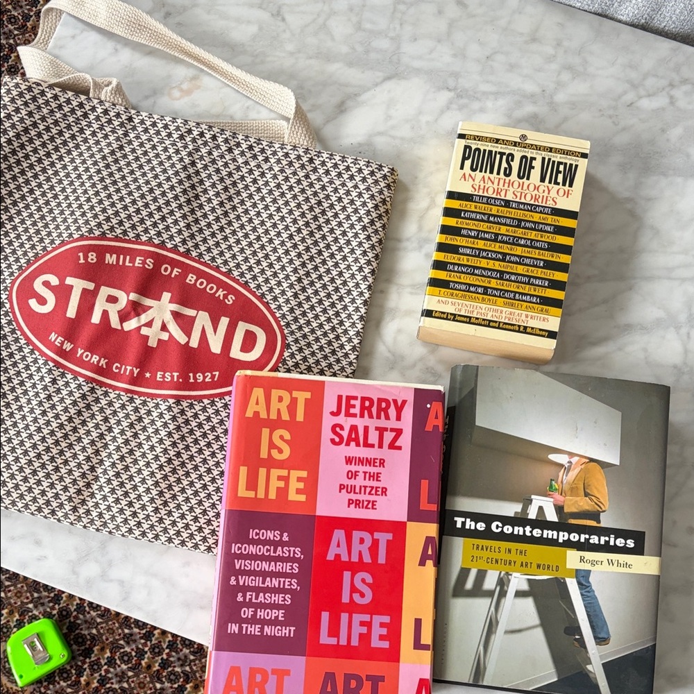 Strand Tote Bag with art 🖼️ Books